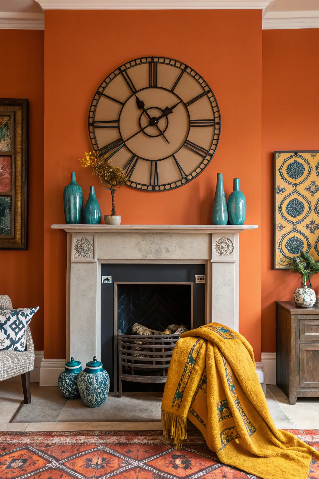 18+ Stylish Ways to Decorate Around a Large Wall Clock