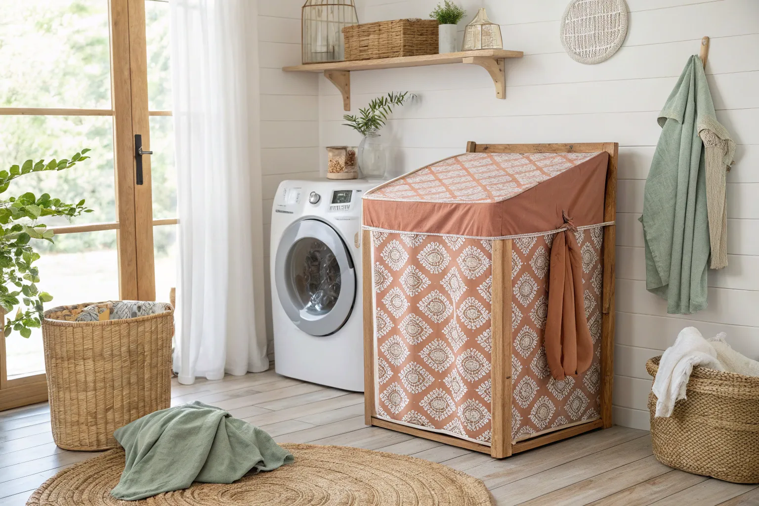 8+ Stylish Washer and Dryer Cover Ideas