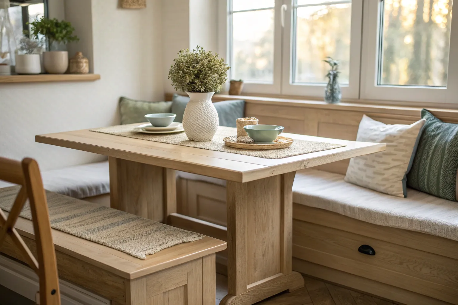 13+ Clever Corner Kitchen Table Ideas