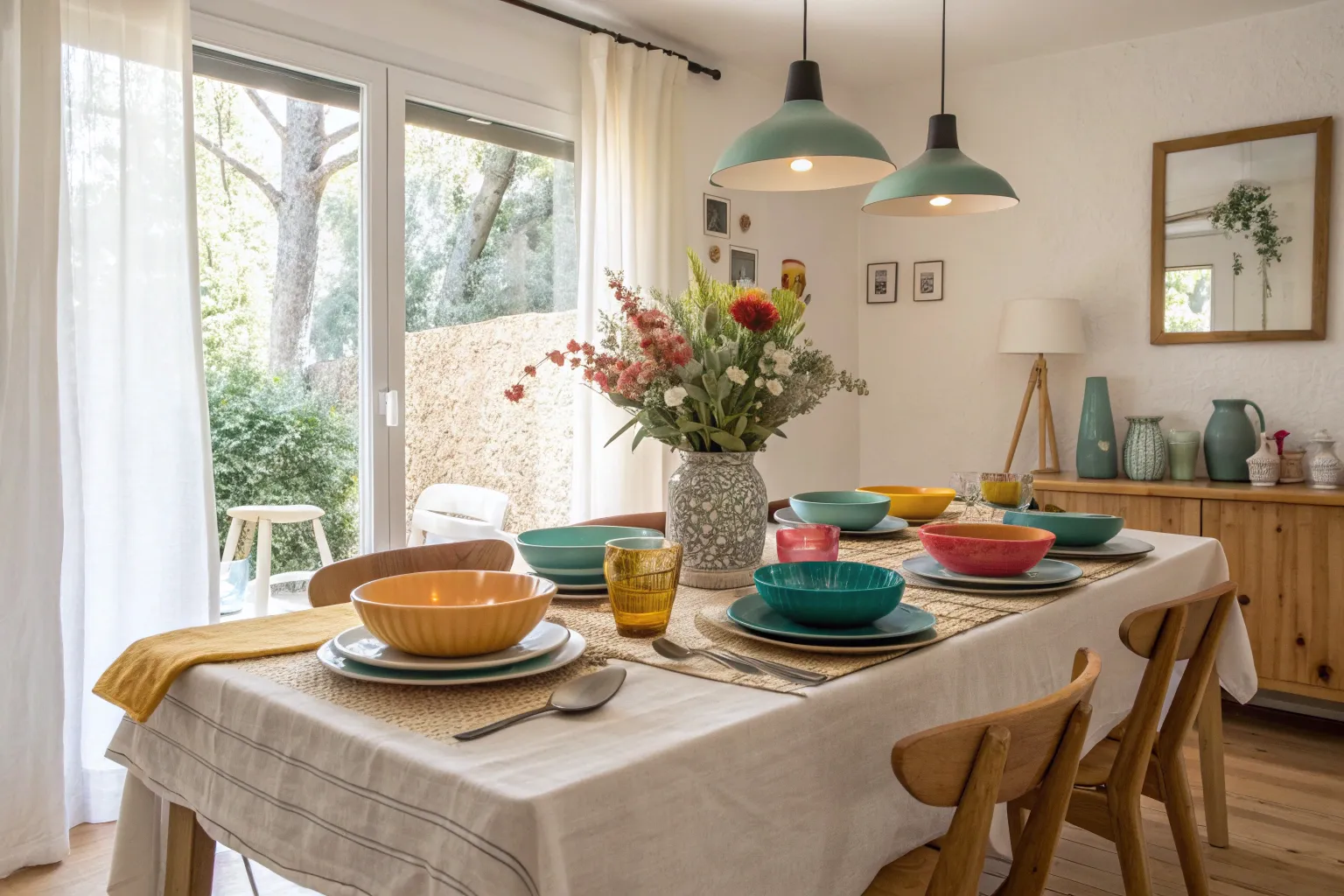 17+ Vibrant Dining Room Ideas for a Splash of Color