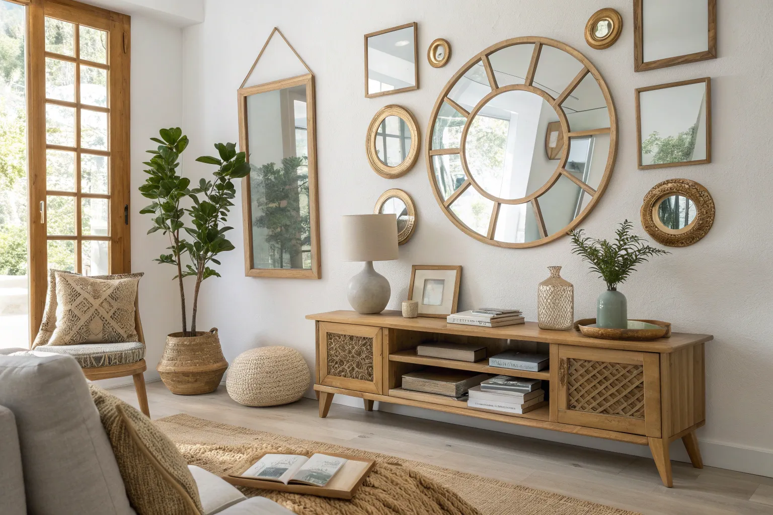 11+ Stunning Mirror Gallery Wall Ideas